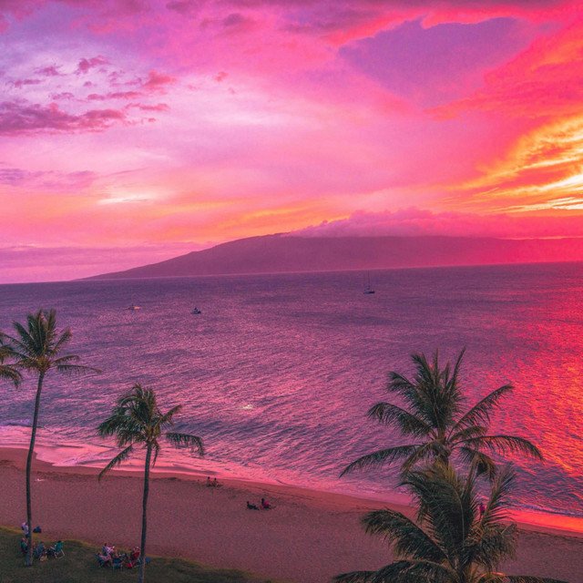Sunset In Hawaii